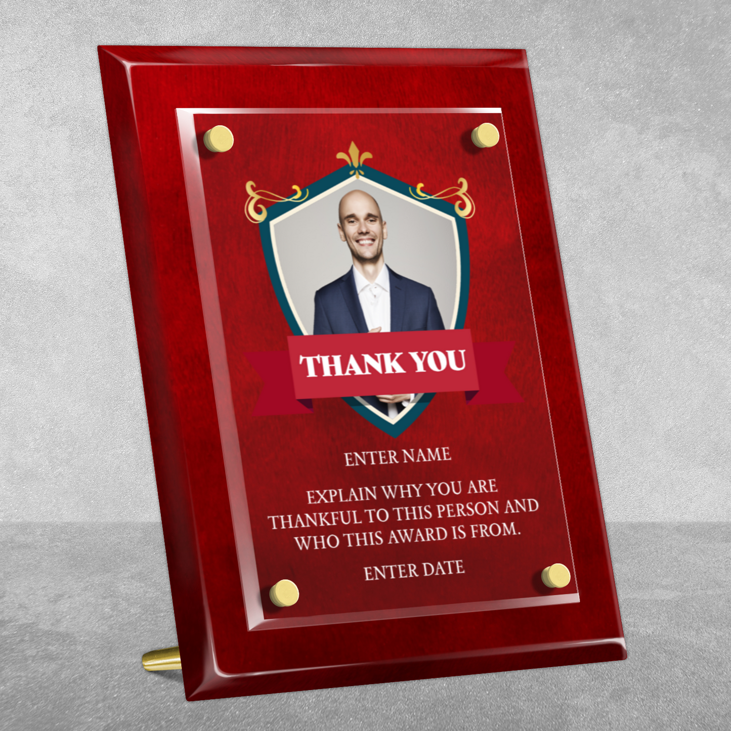8" x 10" Thank You Award 8