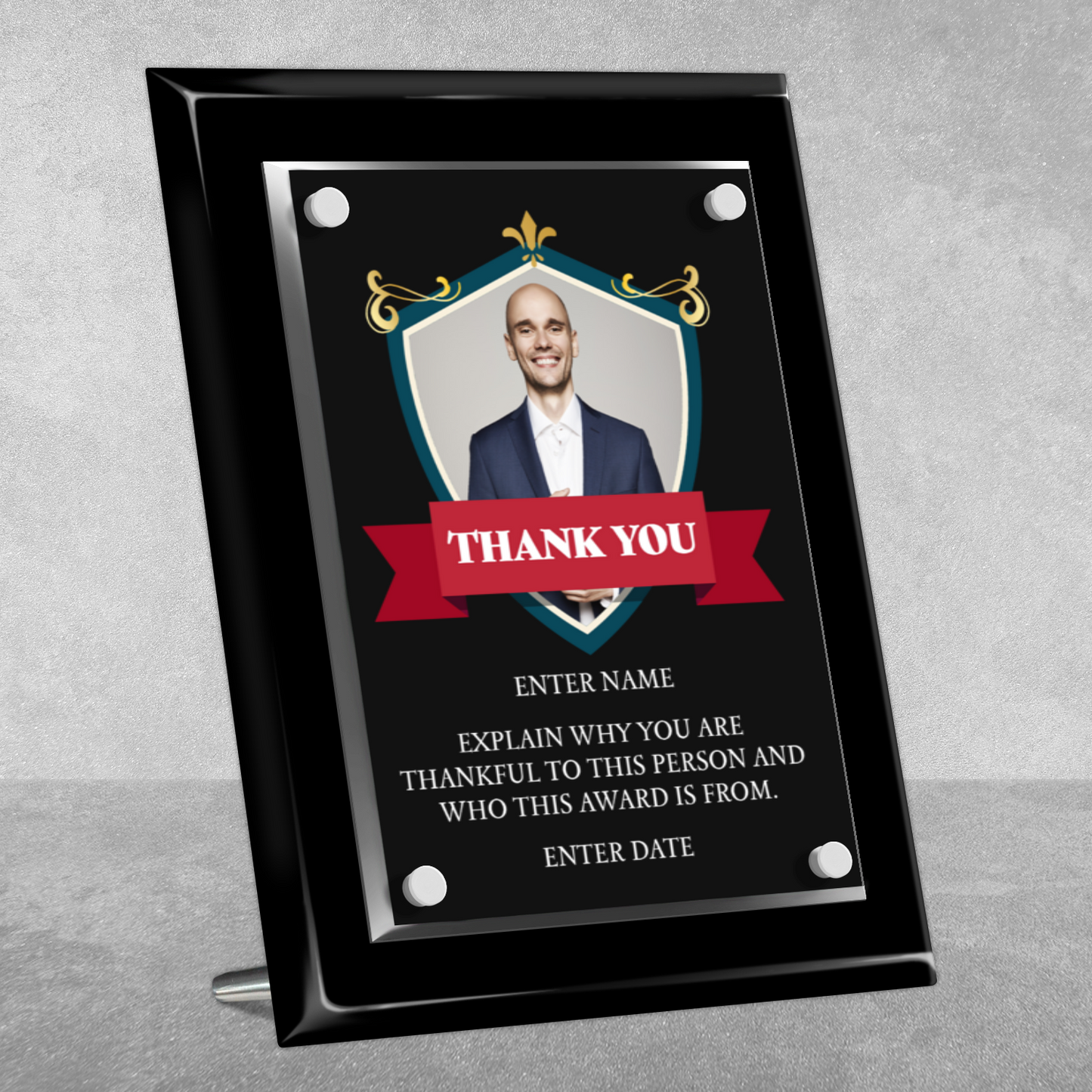 8" x 10" Thank You Award 8