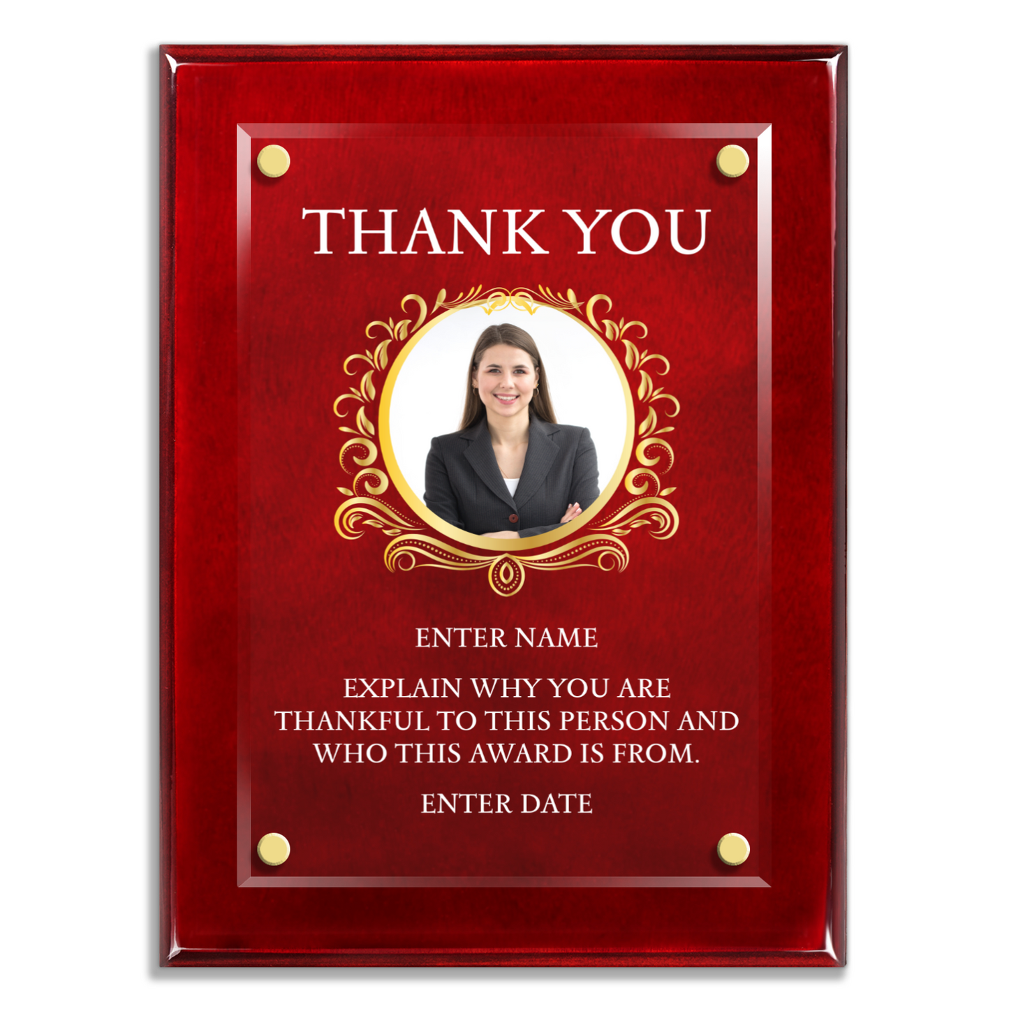 9" x 12" Thank You Award 1