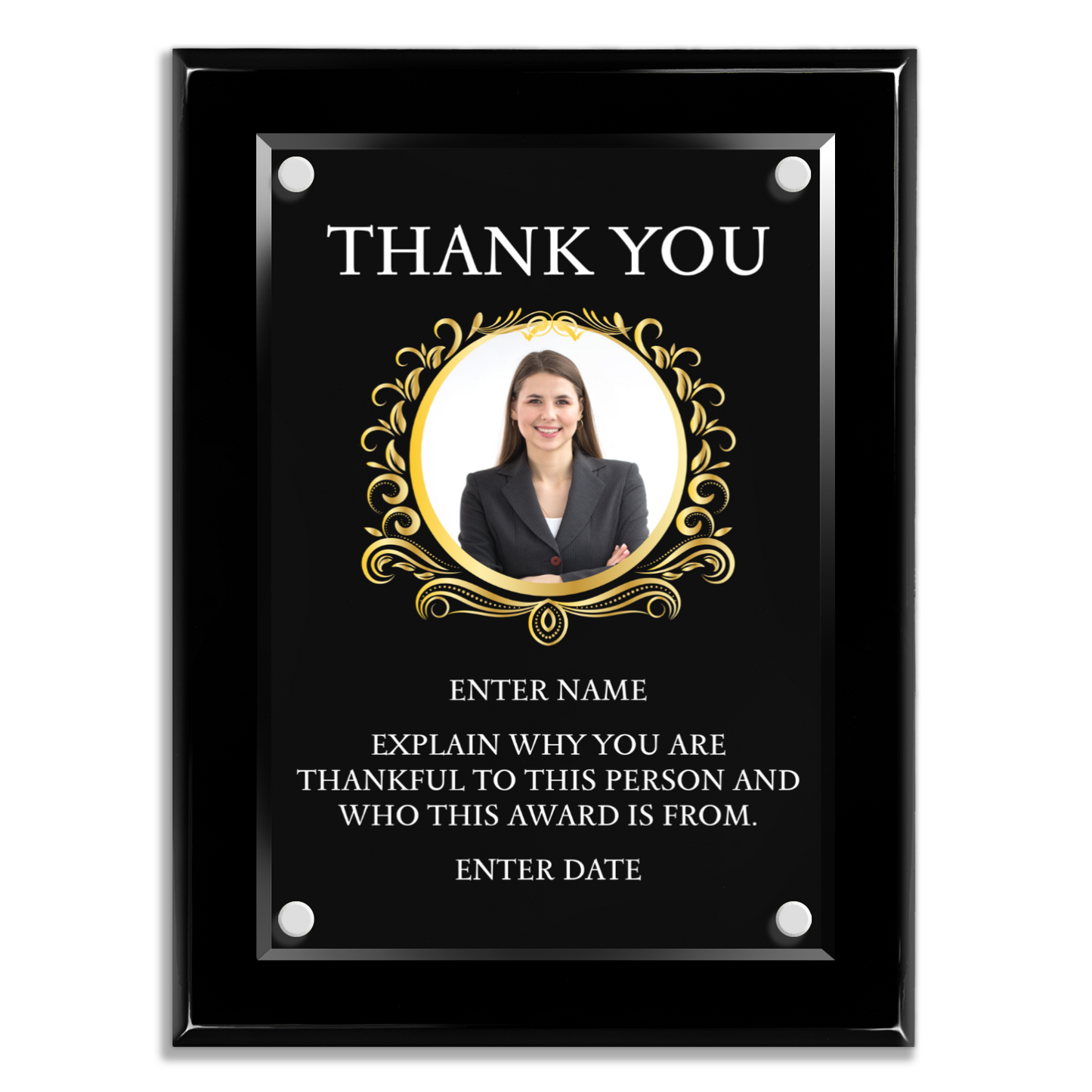 9" x 12" Thank You Award 1