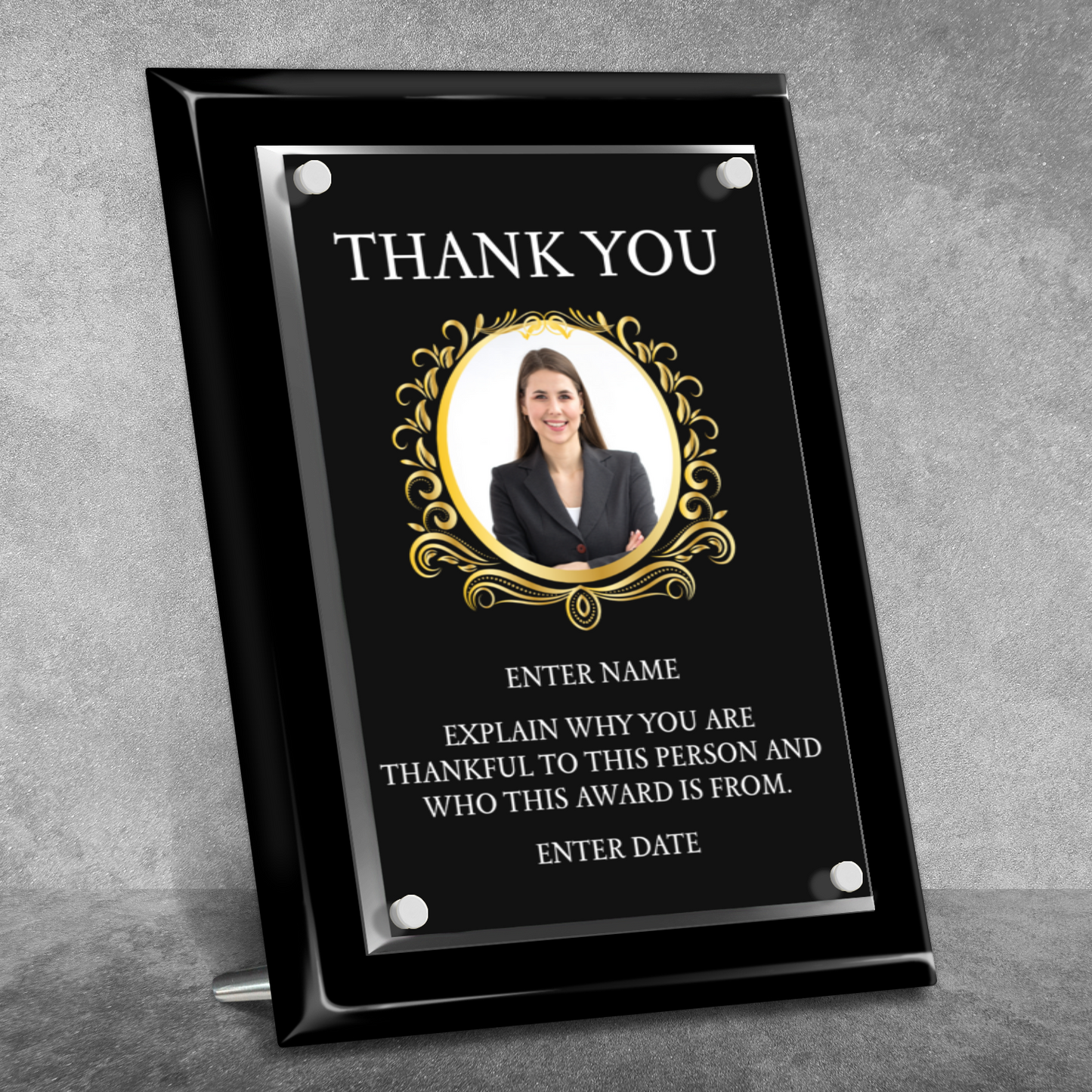 9" x 12" Thank You Award 1