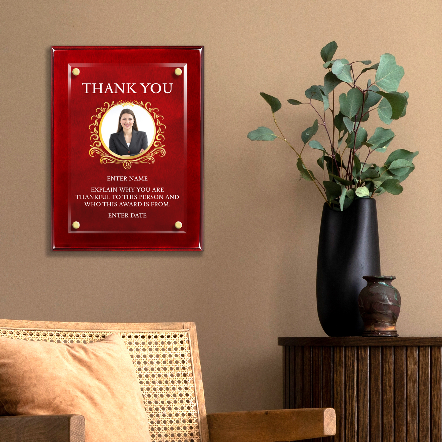 9" x 12" Thank You Award 1