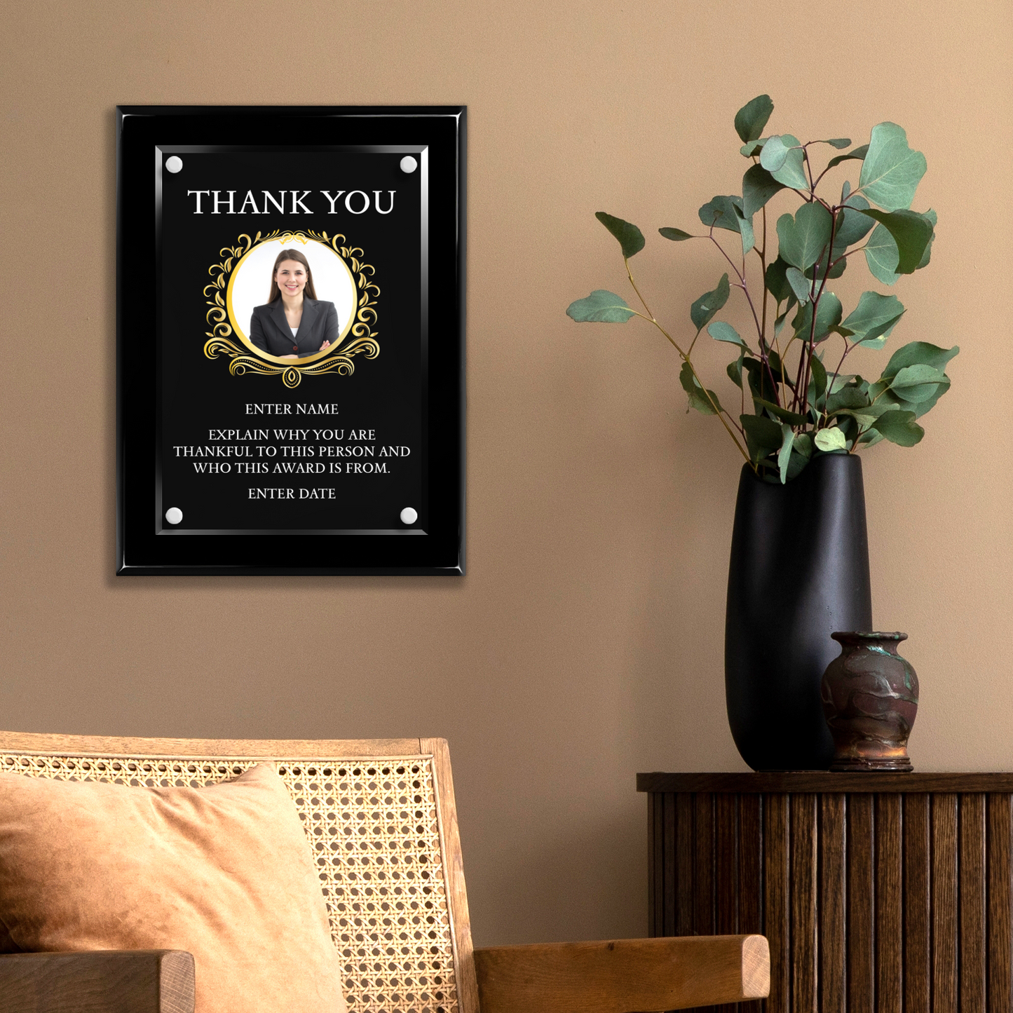 9" x 12" Thank You Award 1