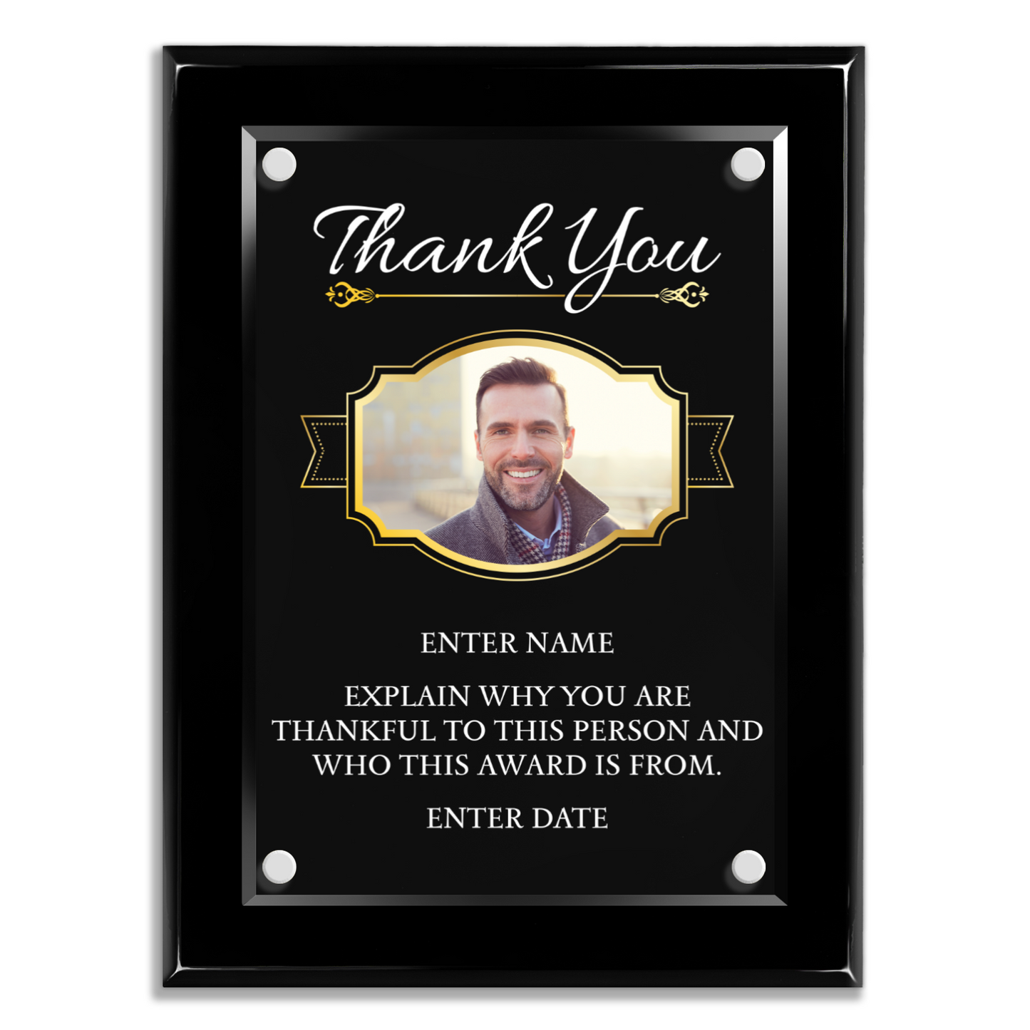 9" x 12" Thank You Award 2