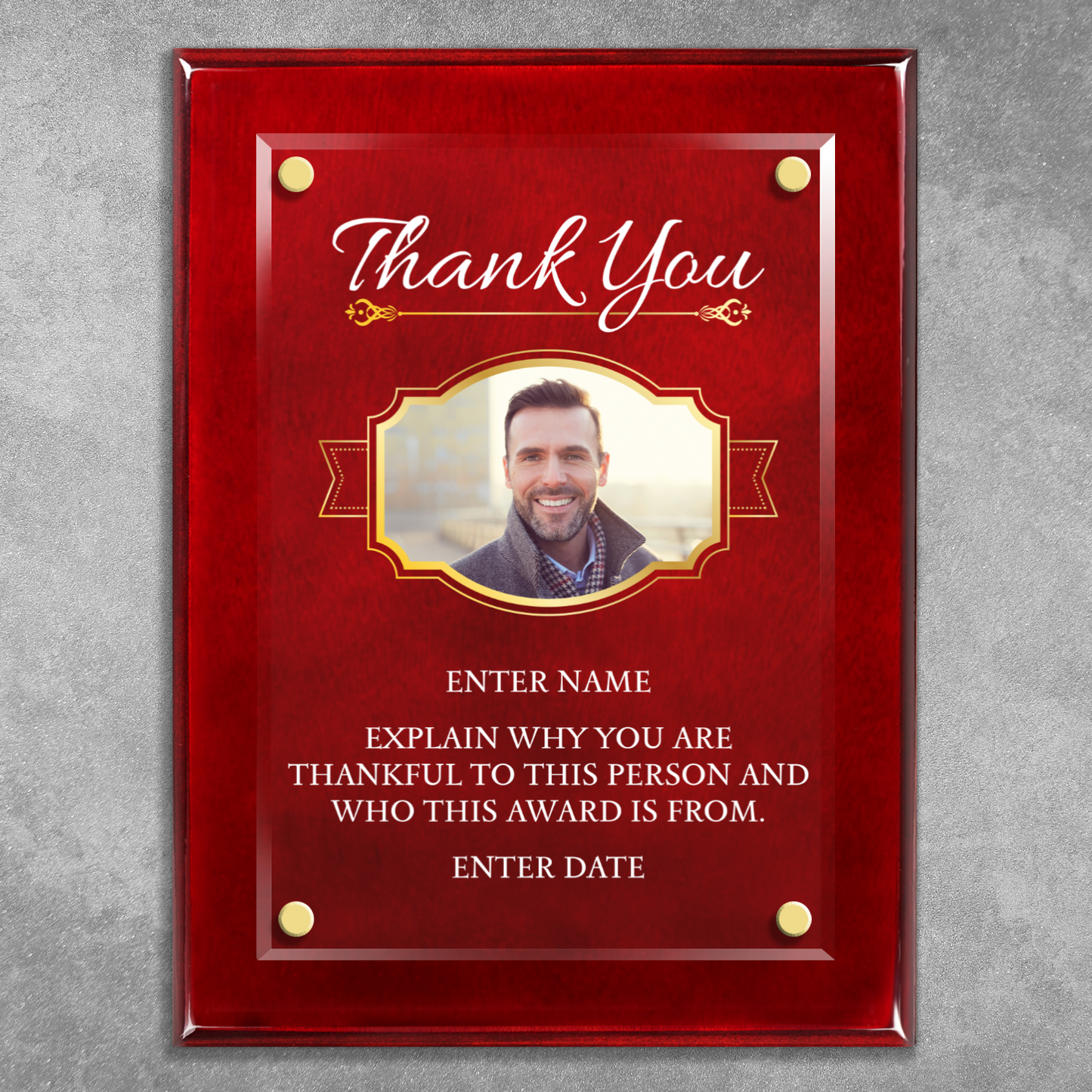 9" x 12" Thank You Award 2