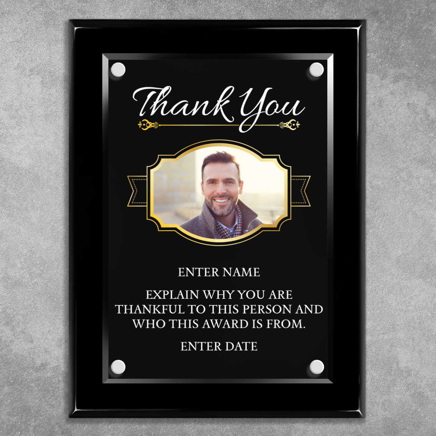 9" x 12" Thank You Award 2