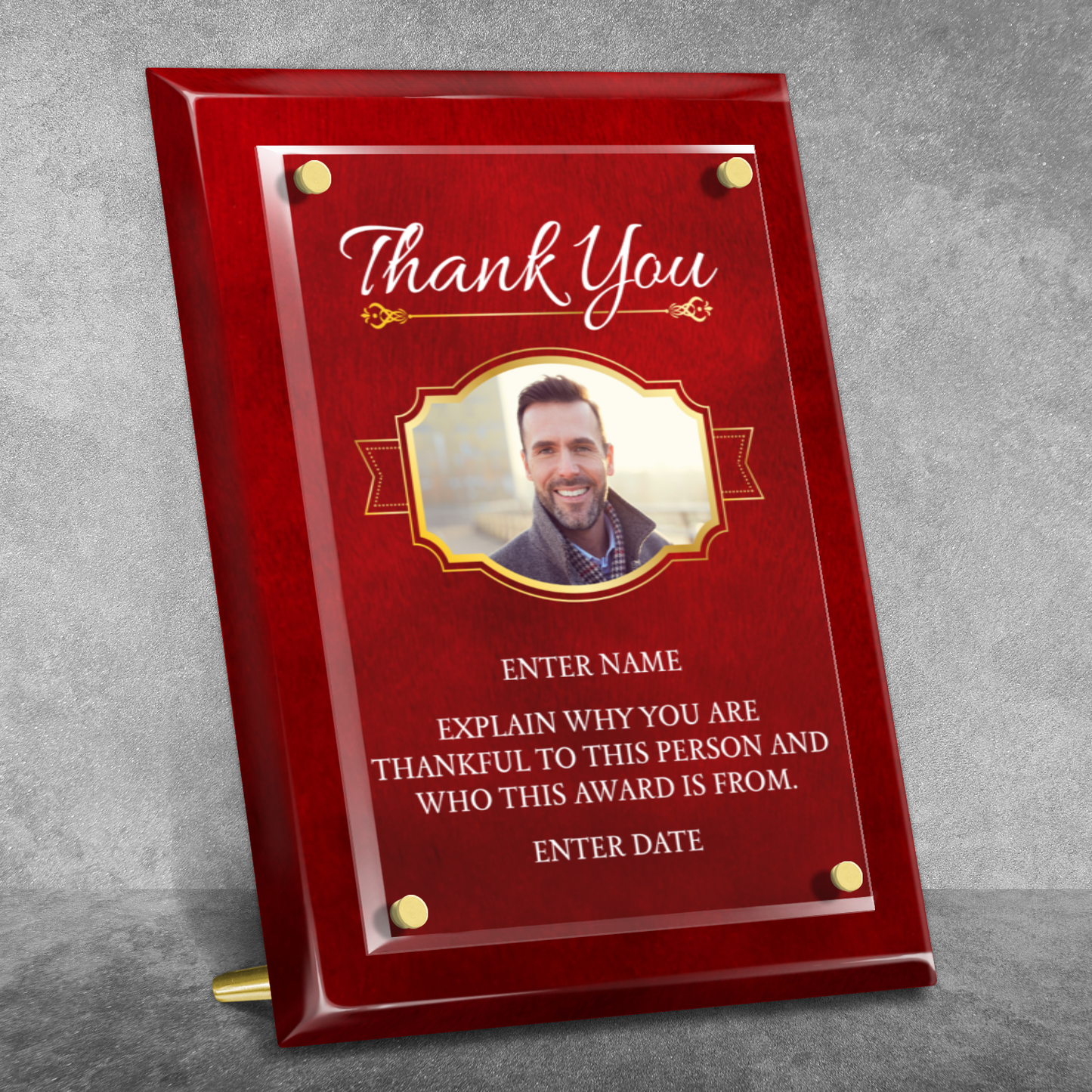 9" x 12" Thank You Award 2