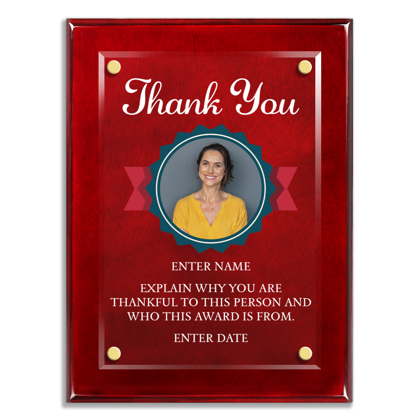 9" x 12" Thank You Award 3