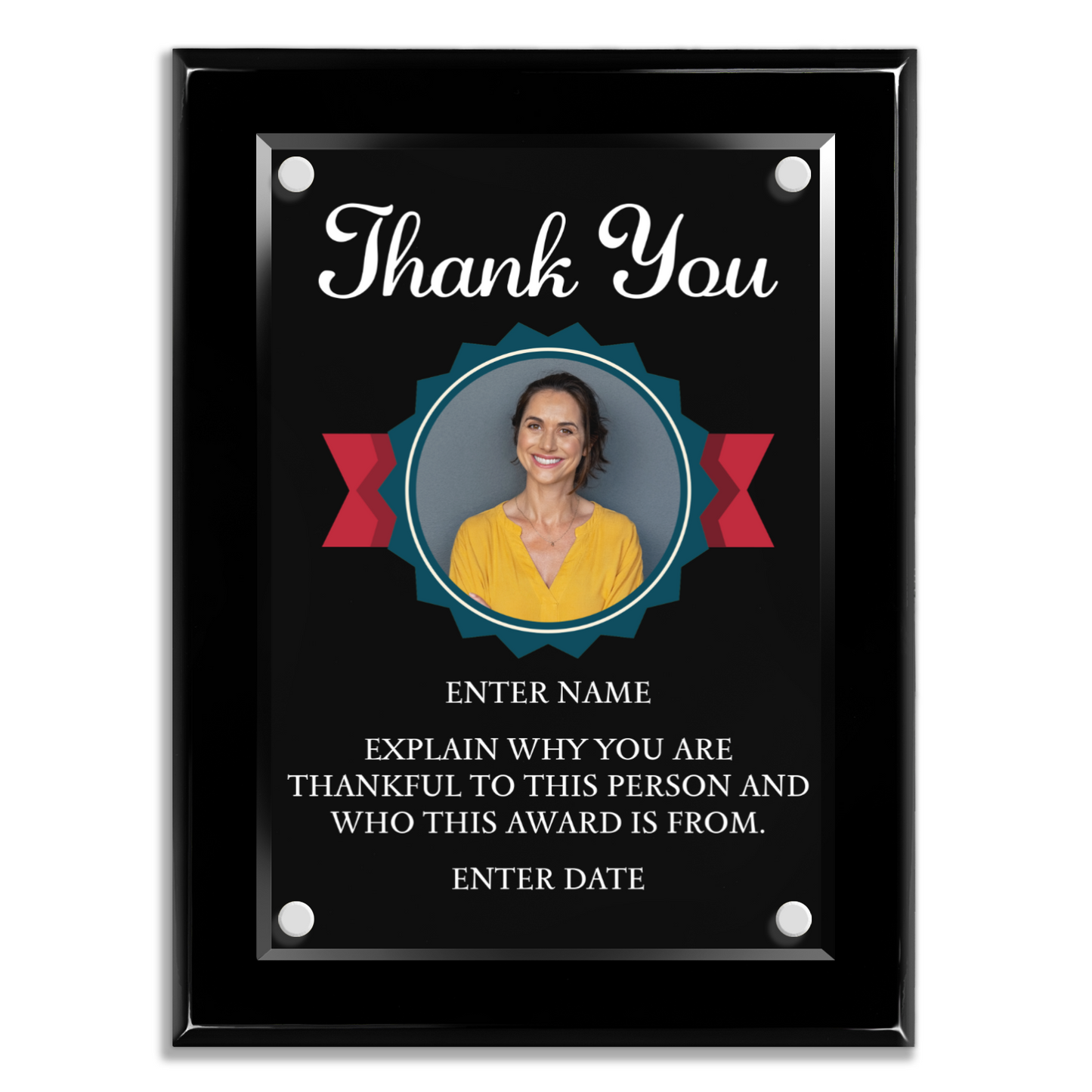 9" x 12" Thank You Award 3