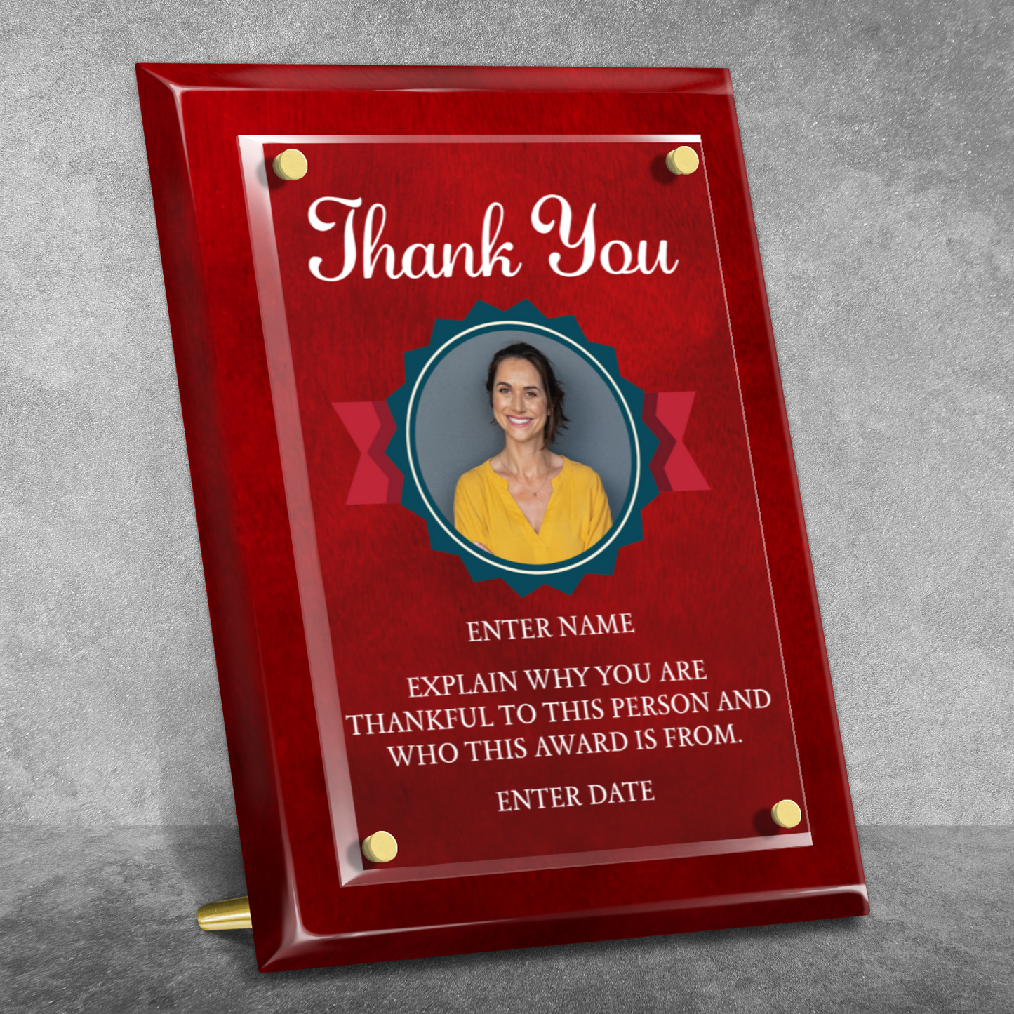 9" x 12" Thank You Award 3