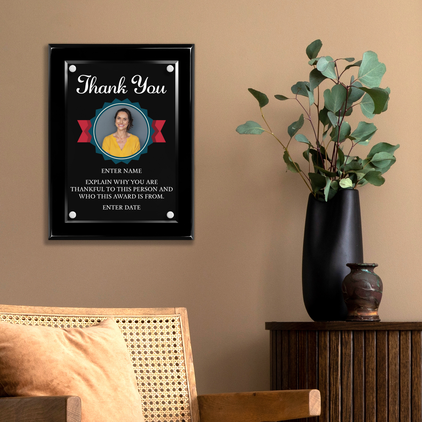 9" x 12" Thank You Award 3