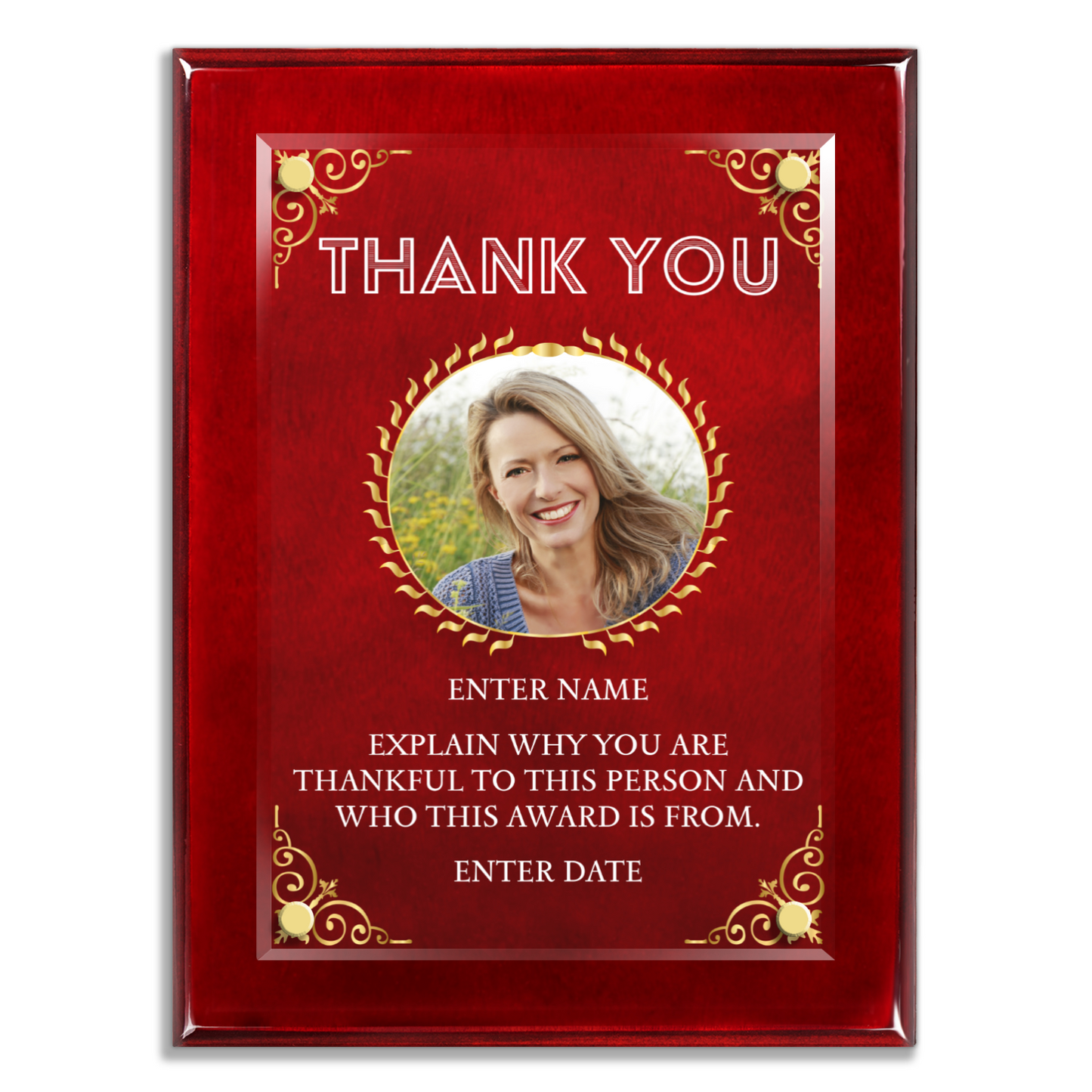 9" x 12" Thank You Award 4