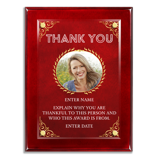 9" x 12" Thank You Award 4