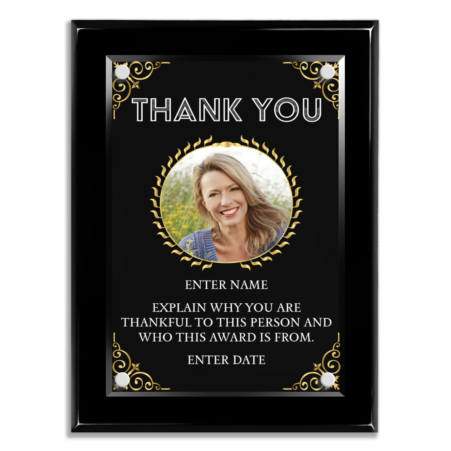 9" x 12" Thank You Award 4