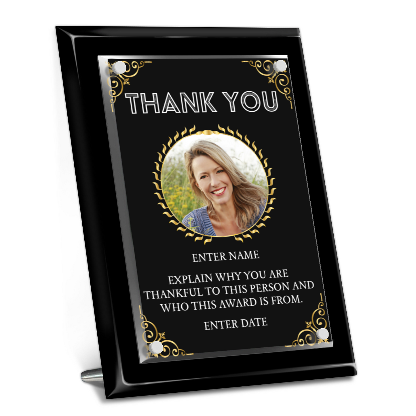 9" x 12" Thank You Award 4