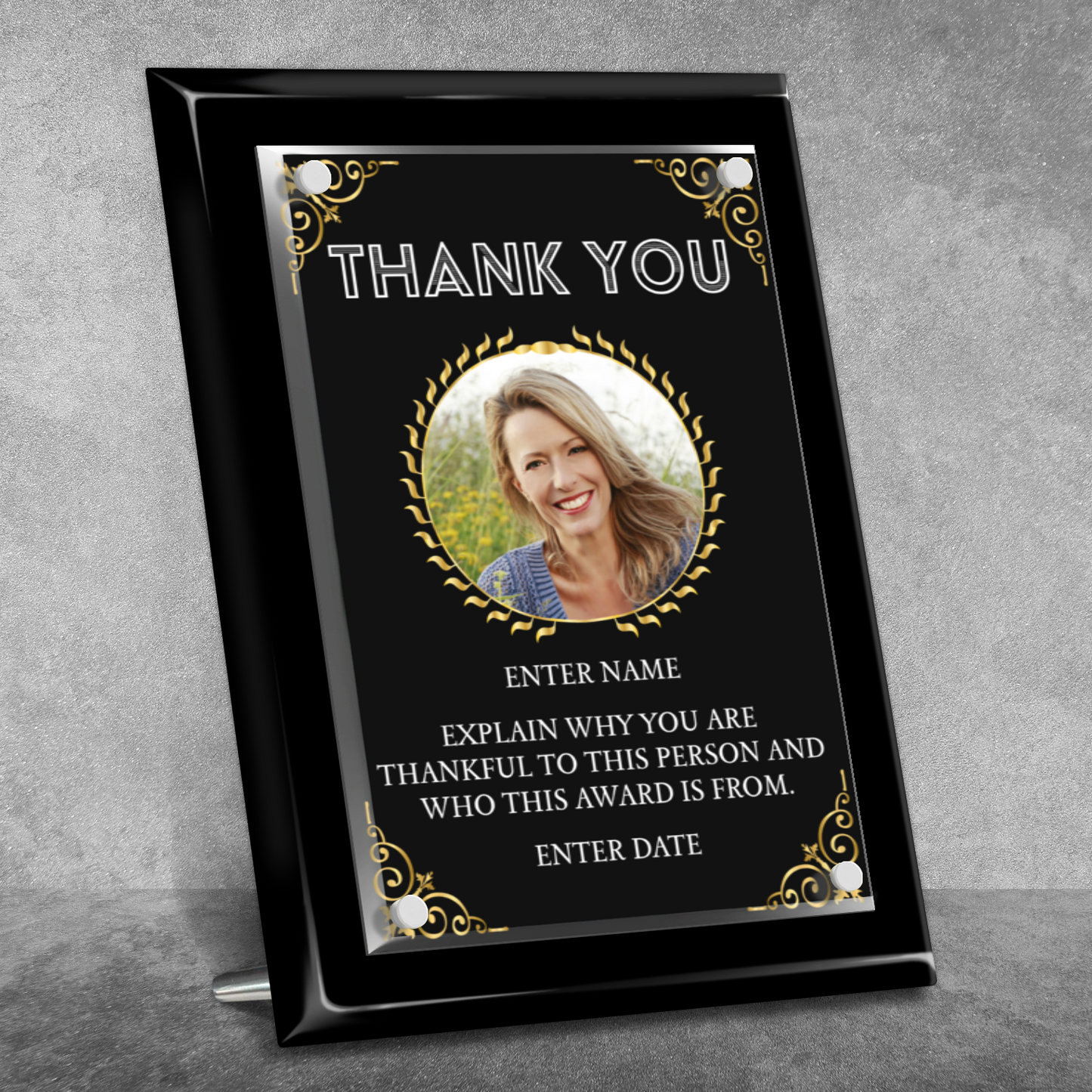 9" x 12" Thank You Award 4