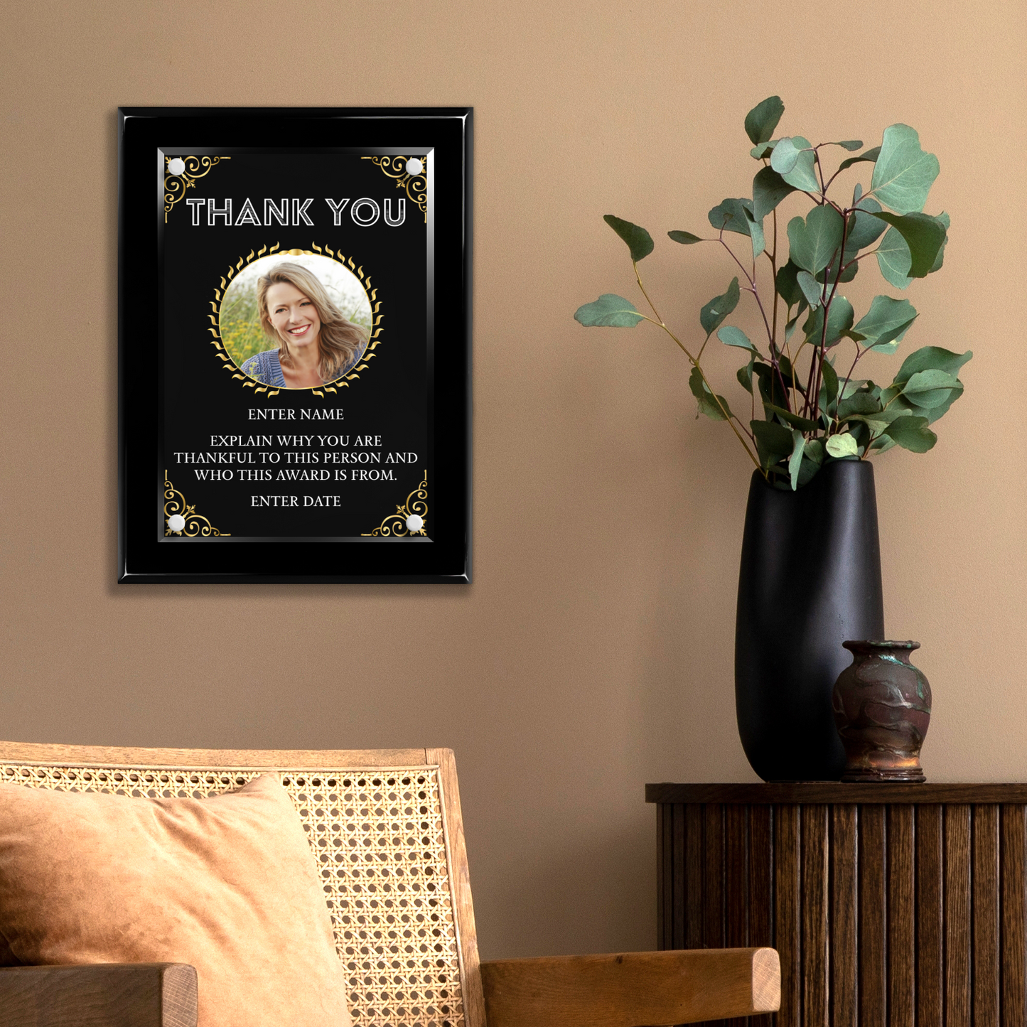 9" x 12" Thank You Award 4