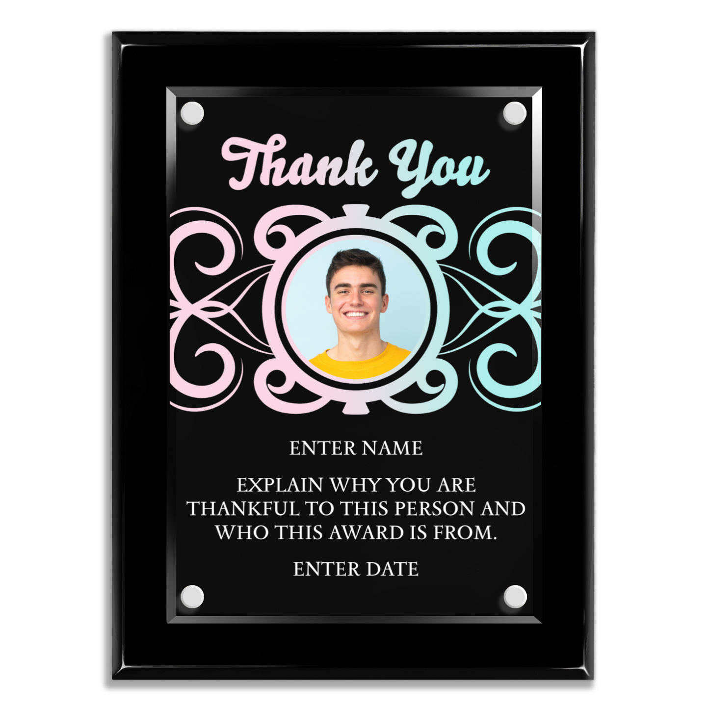 9" x 12" Thank You Award 5
