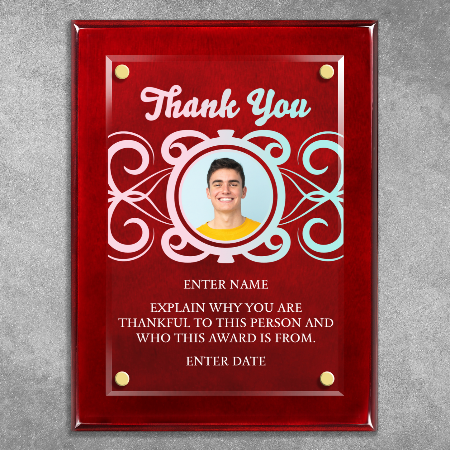 9" x 12" Thank You Award 5
