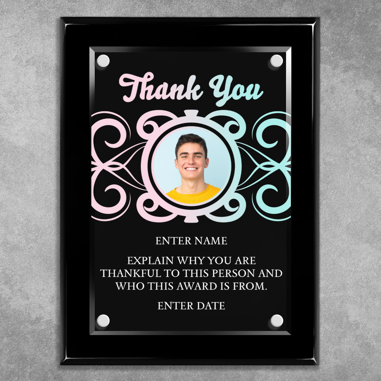 9" x 12" Thank You Award 5