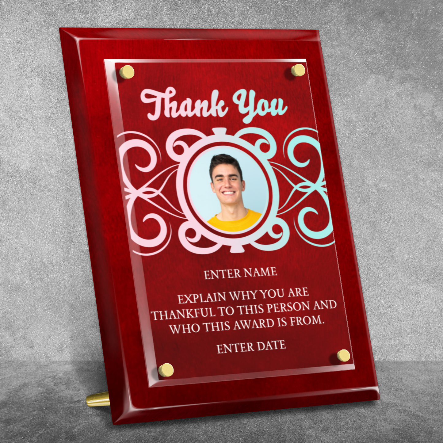 9" x 12" Thank You Award 5