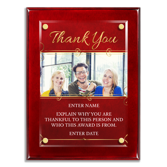 9" x 12" Thank You Award 6
