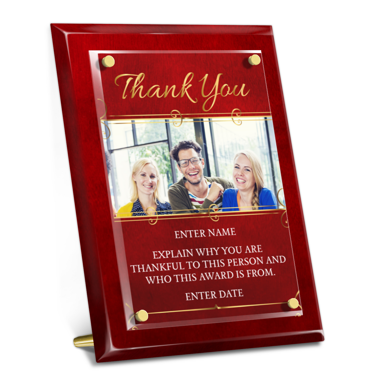 9" x 12" Thank You Award 6