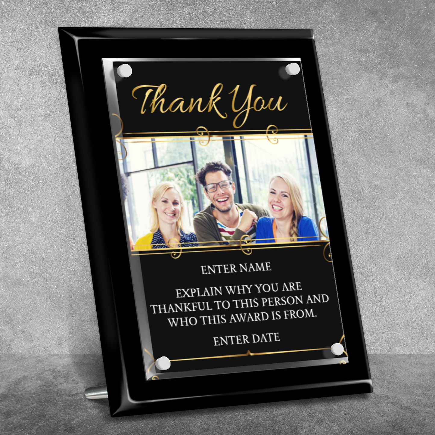 9" x 12" Thank You Award 6