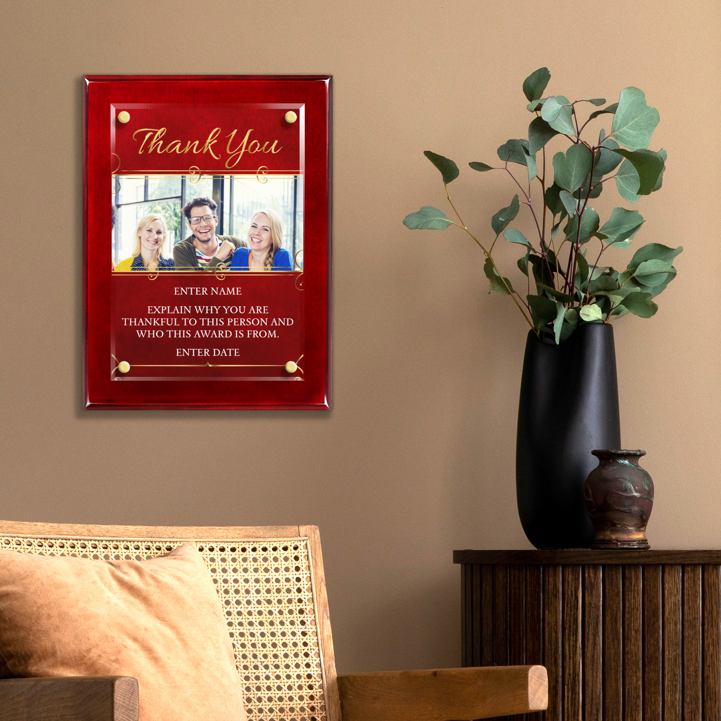 9" x 12" Thank You Award 6