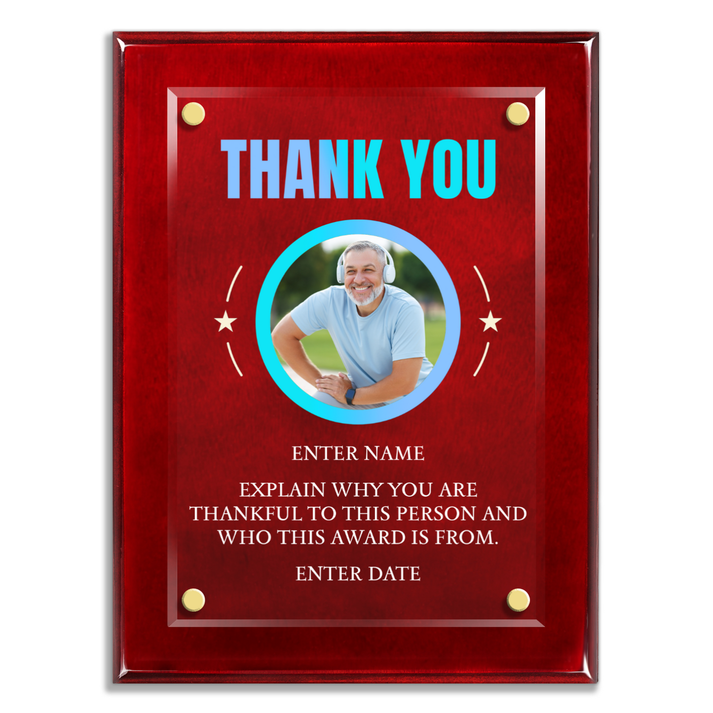 9" x 12" Thank You Award 7