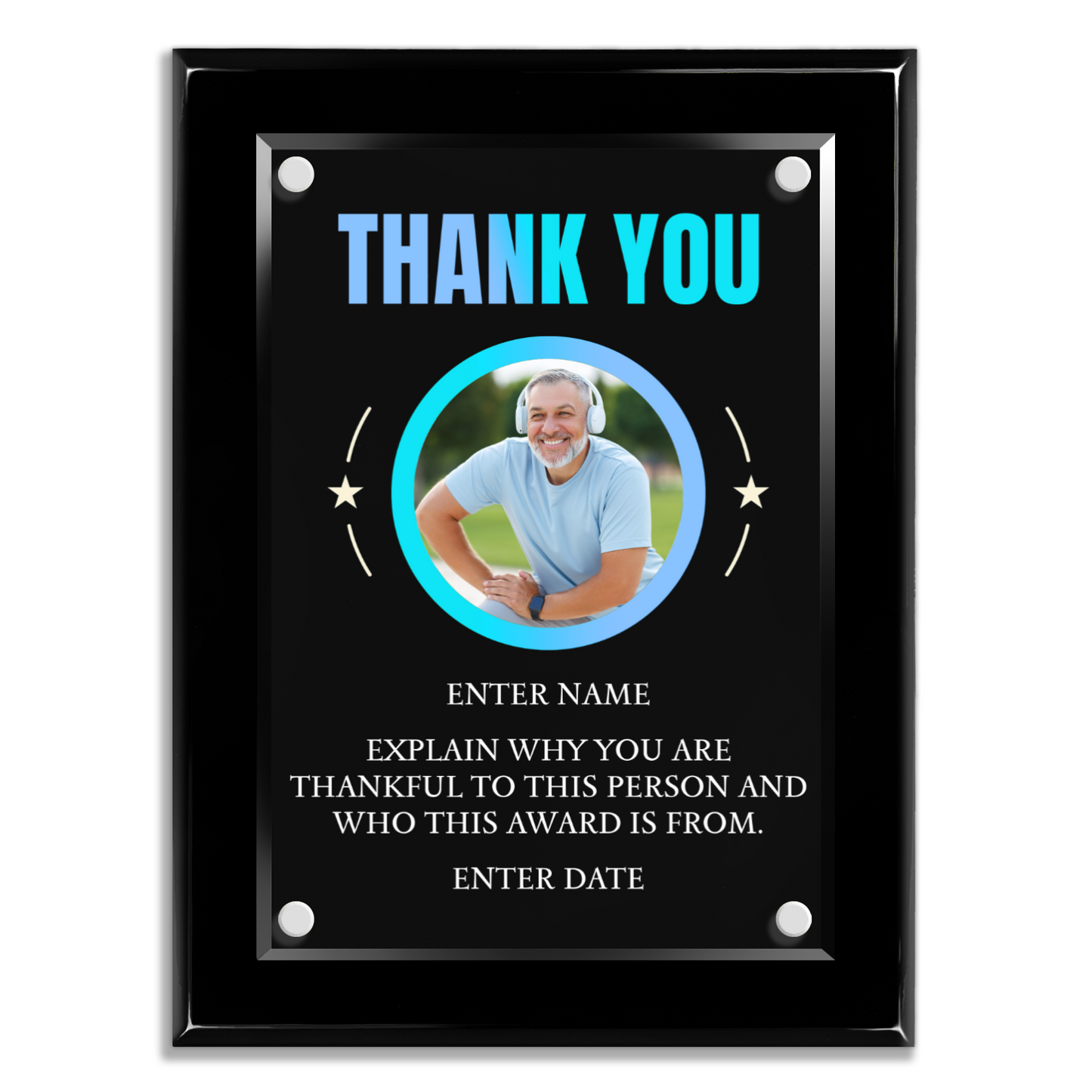 9" x 12" Thank You Award 7