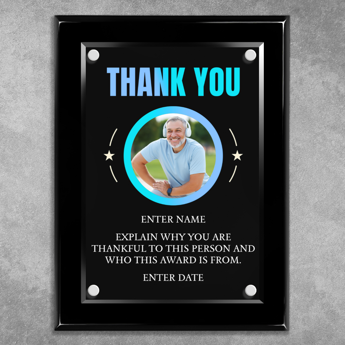9" x 12" Thank You Award 7