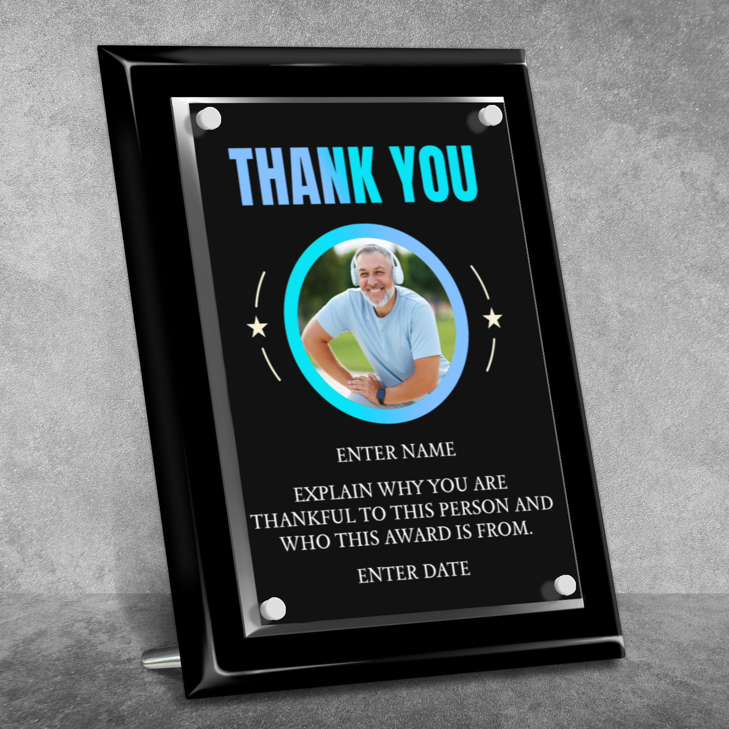 9" x 12" Thank You Award 7