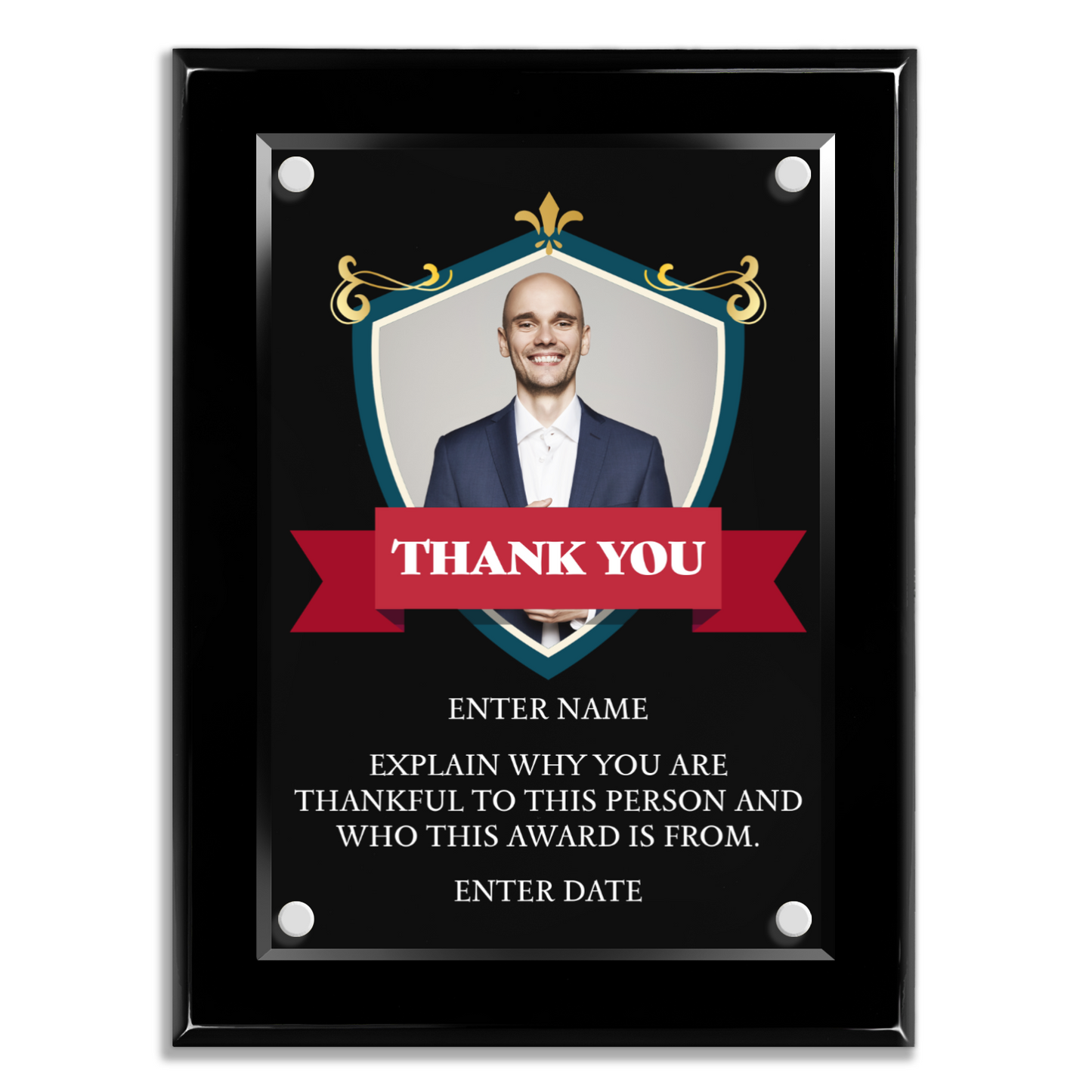 9" x 12" Thank You Award 8