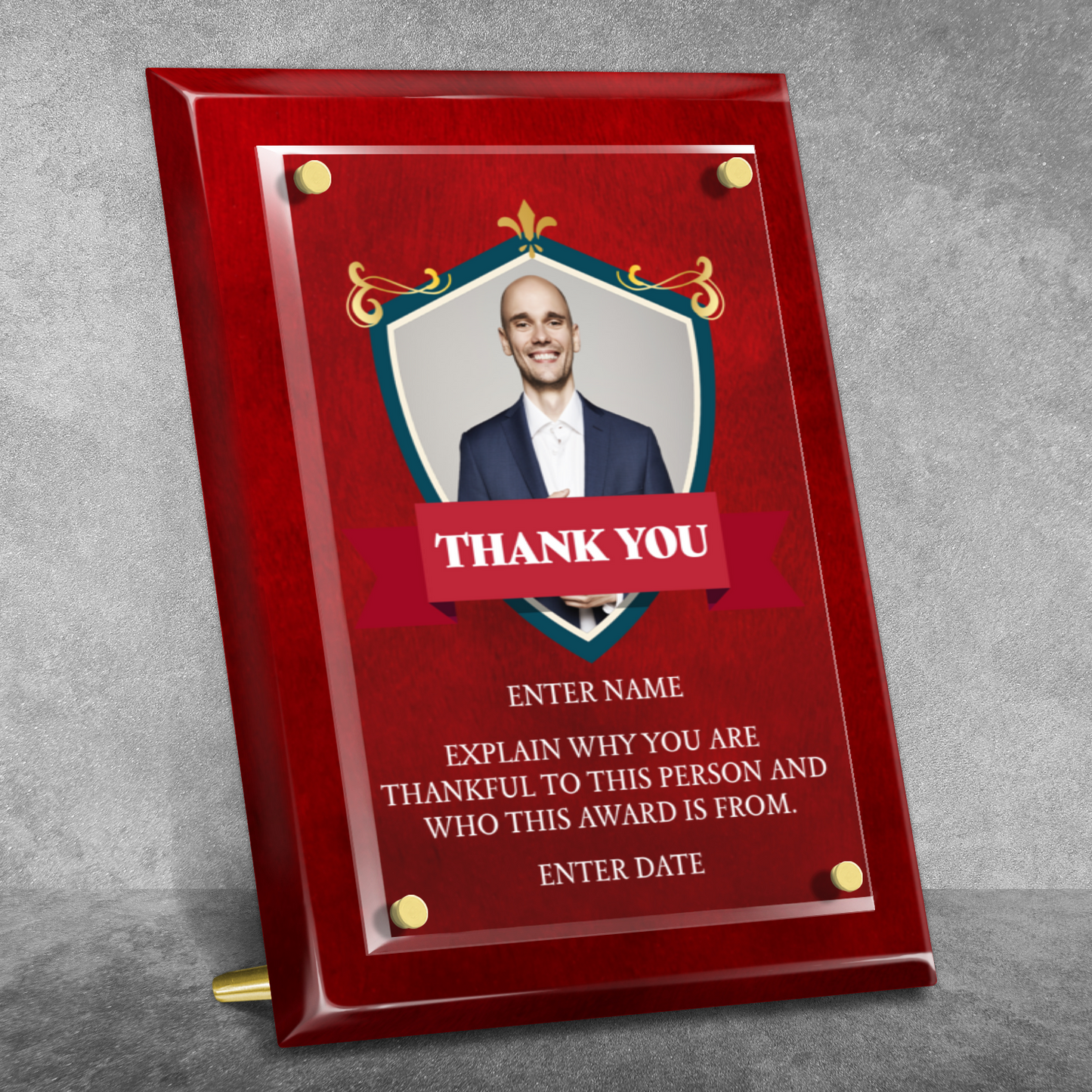 9" x 12" Thank You Award 8