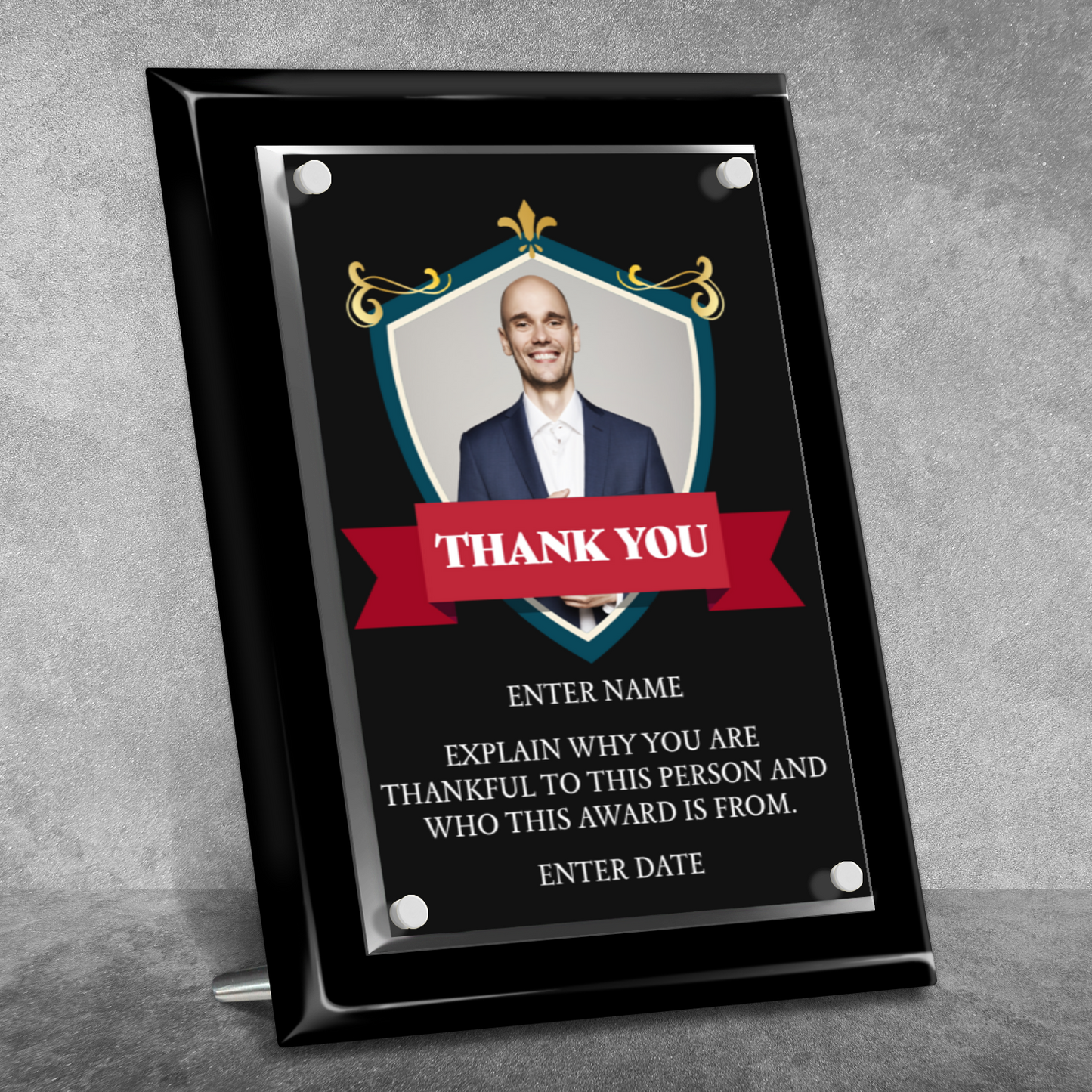 9" x 12" Thank You Award 8