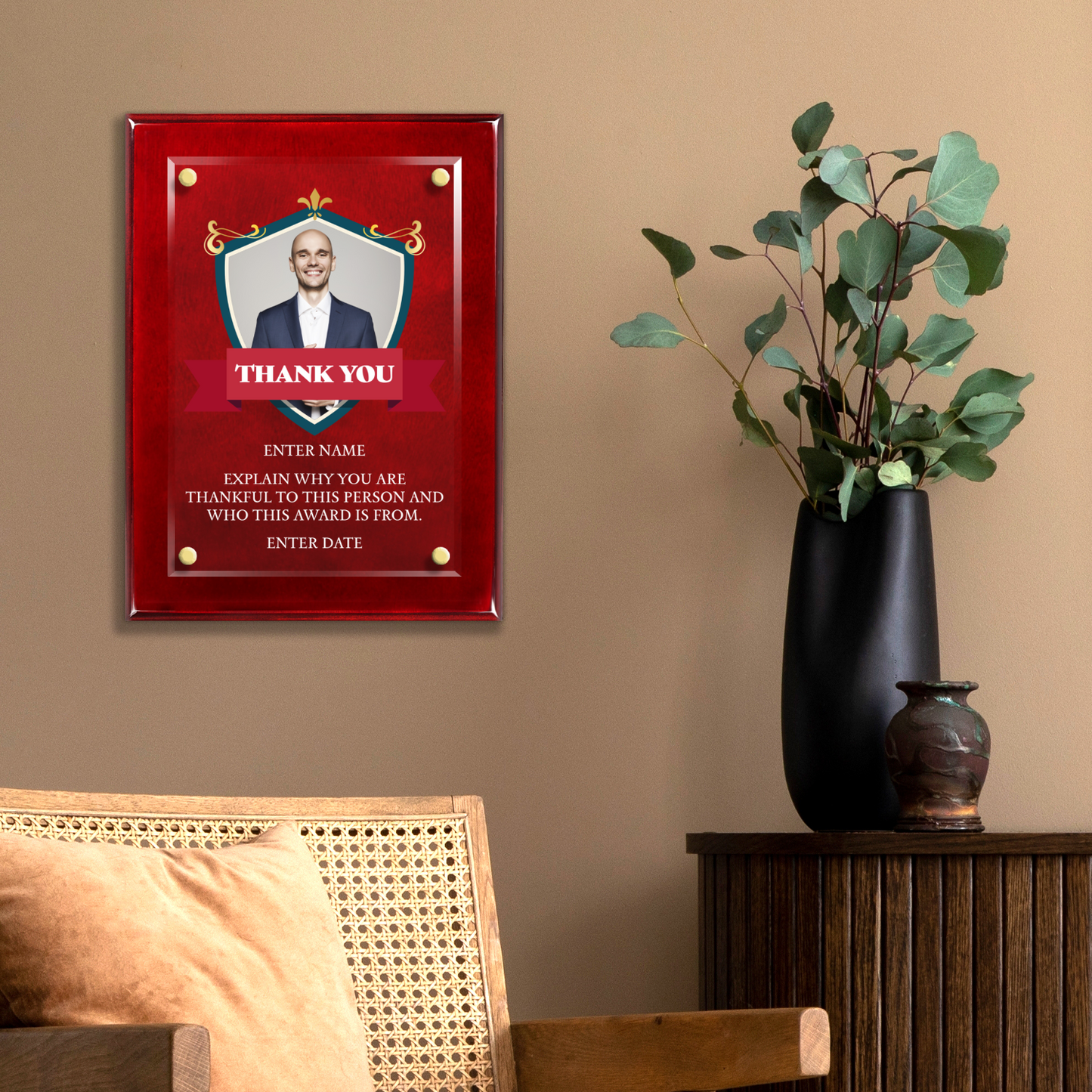 9" x 12" Thank You Award 8