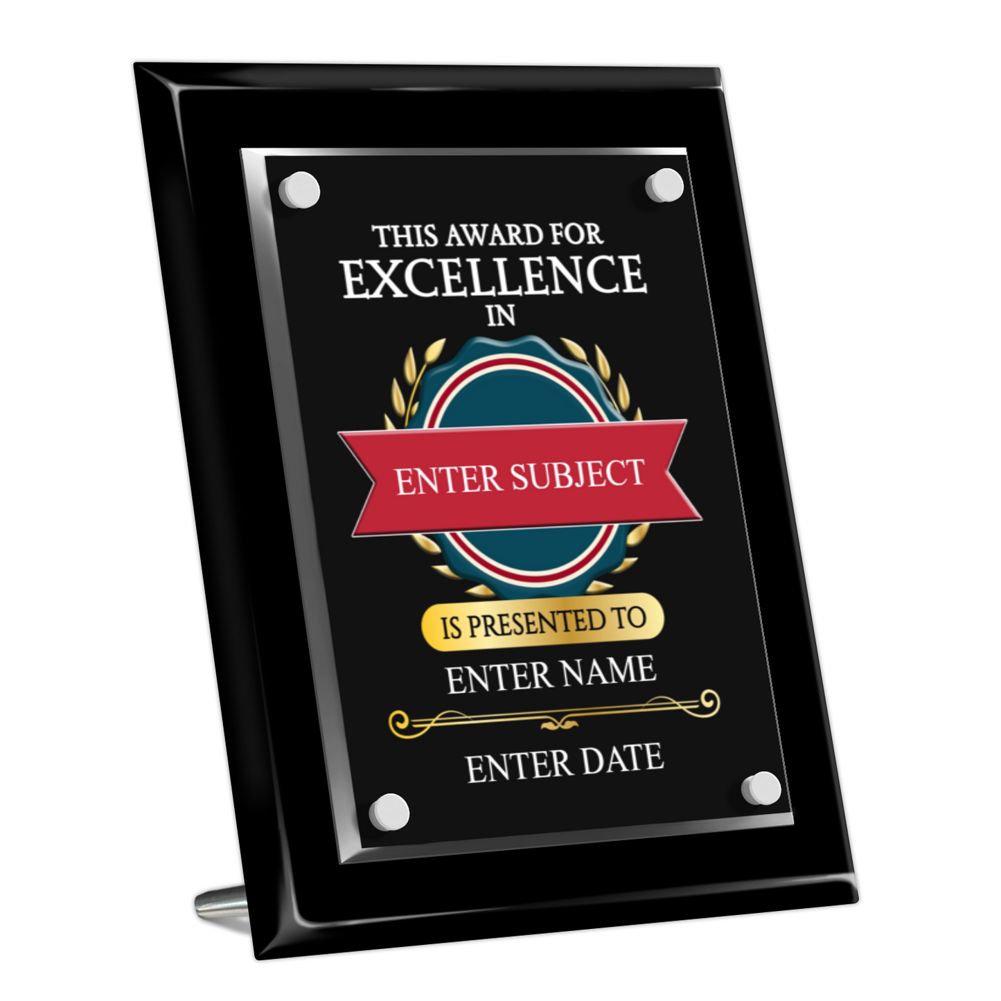 8" x 10" Excellence Award 1