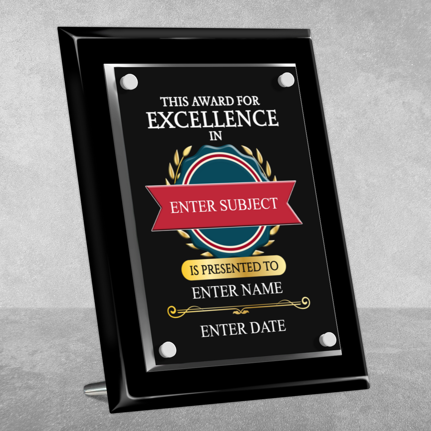8" x 10" Excellence Award 1