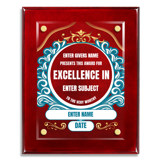 8" x 10" Excellence Award 3