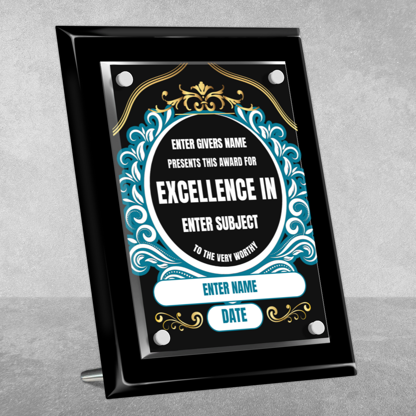 8" x 10" Excellence Award 3