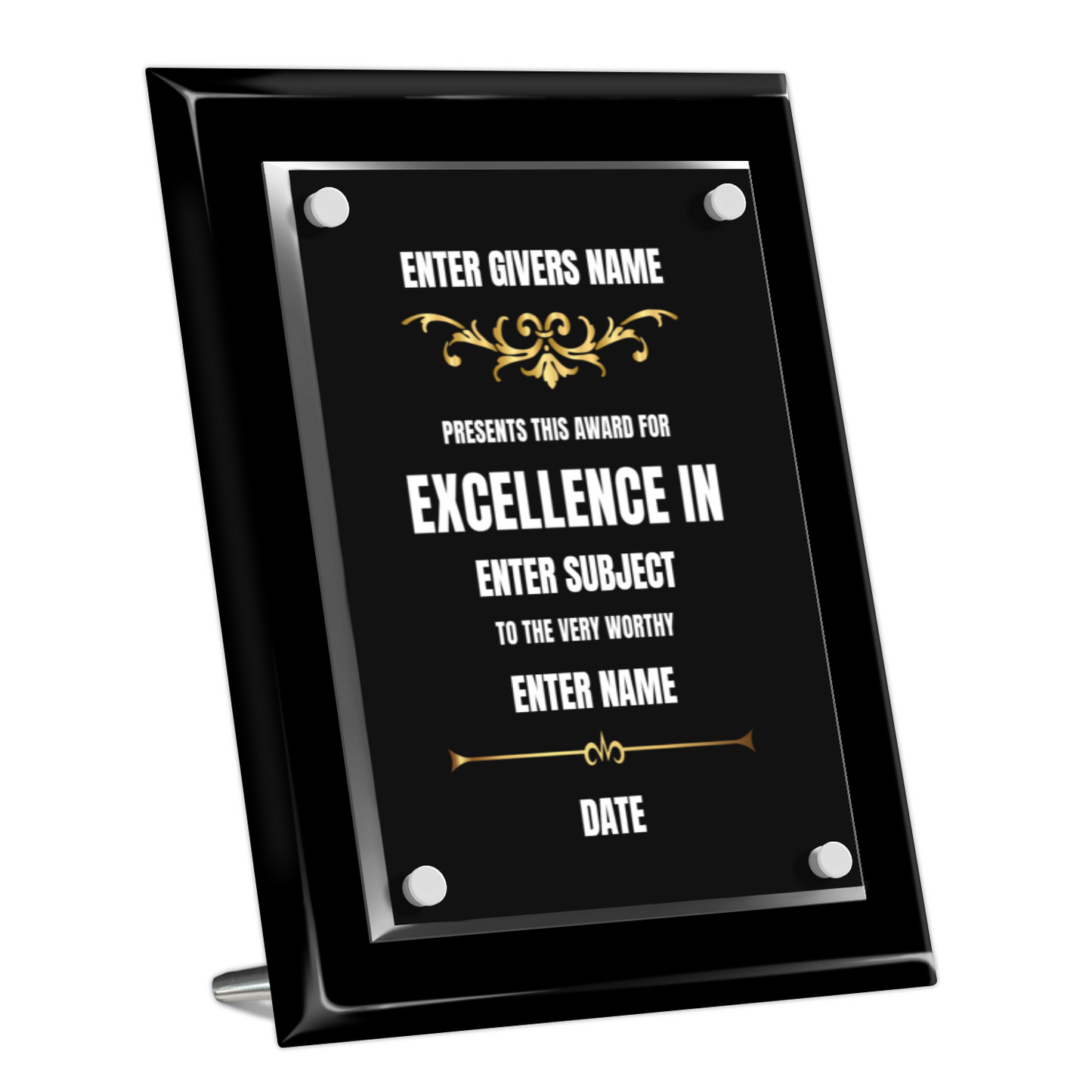 8" X 10" Excellence Award 4