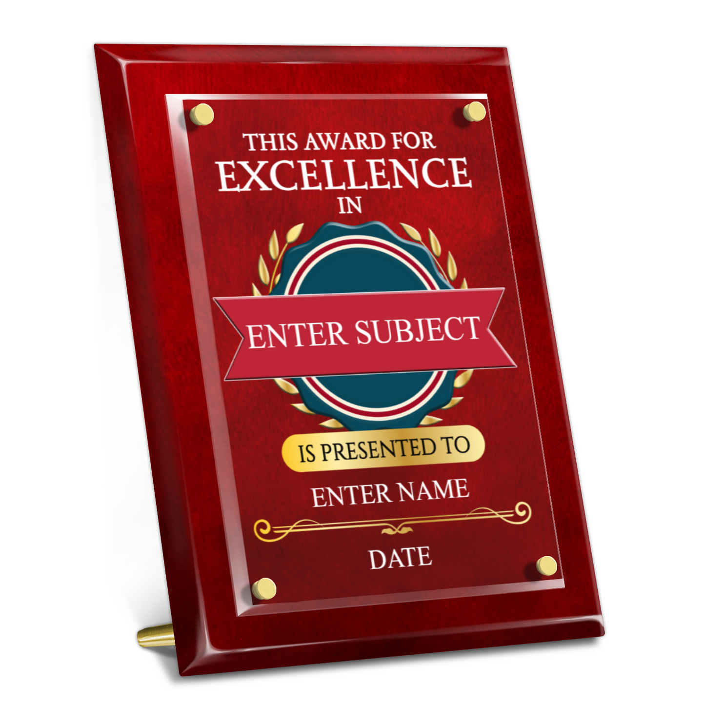 9" x 12" Excellence Award 1