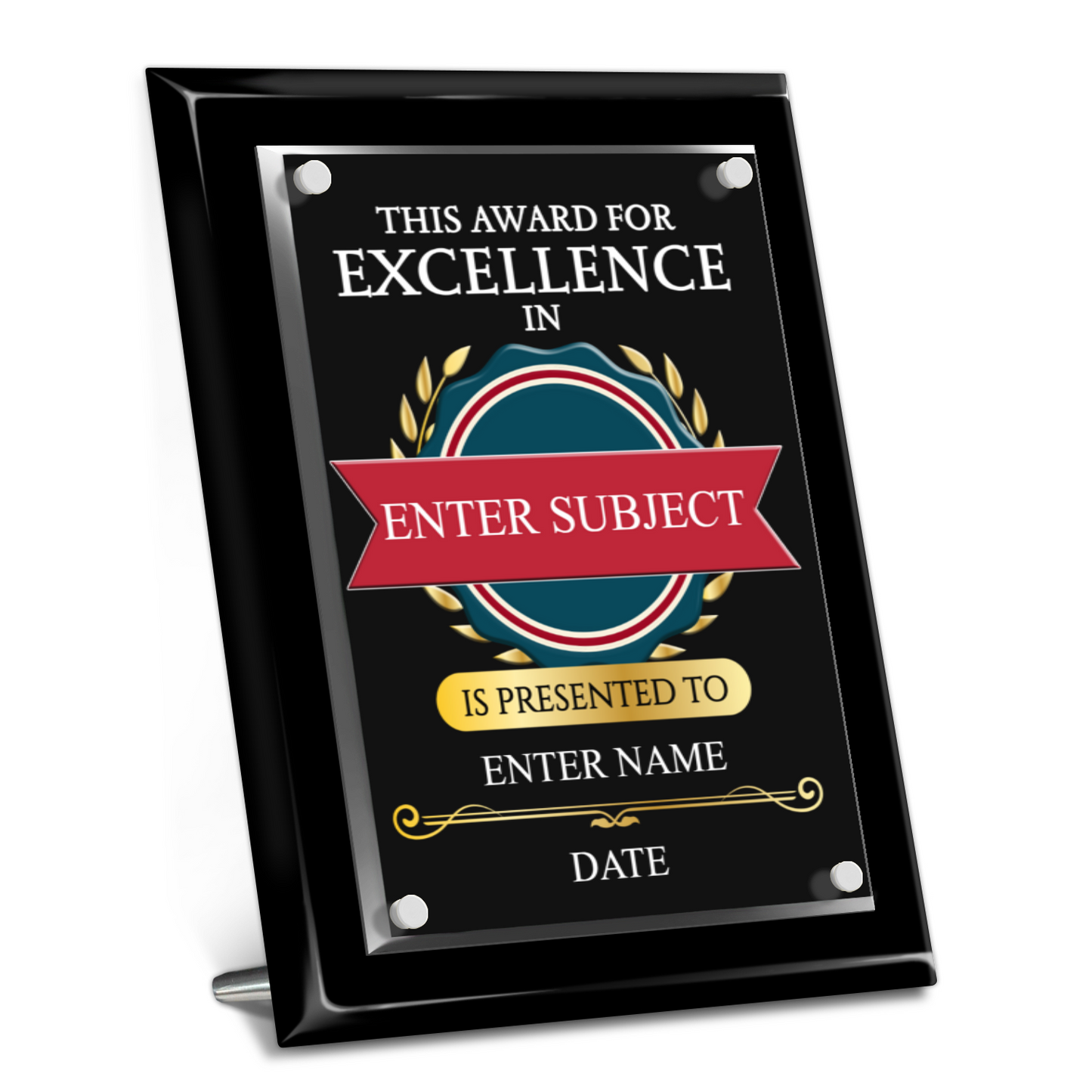 9" x 12" Excellence Award 1