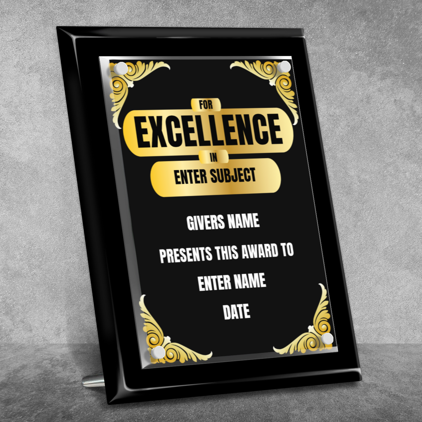 9" x 12" Excellence Award 2