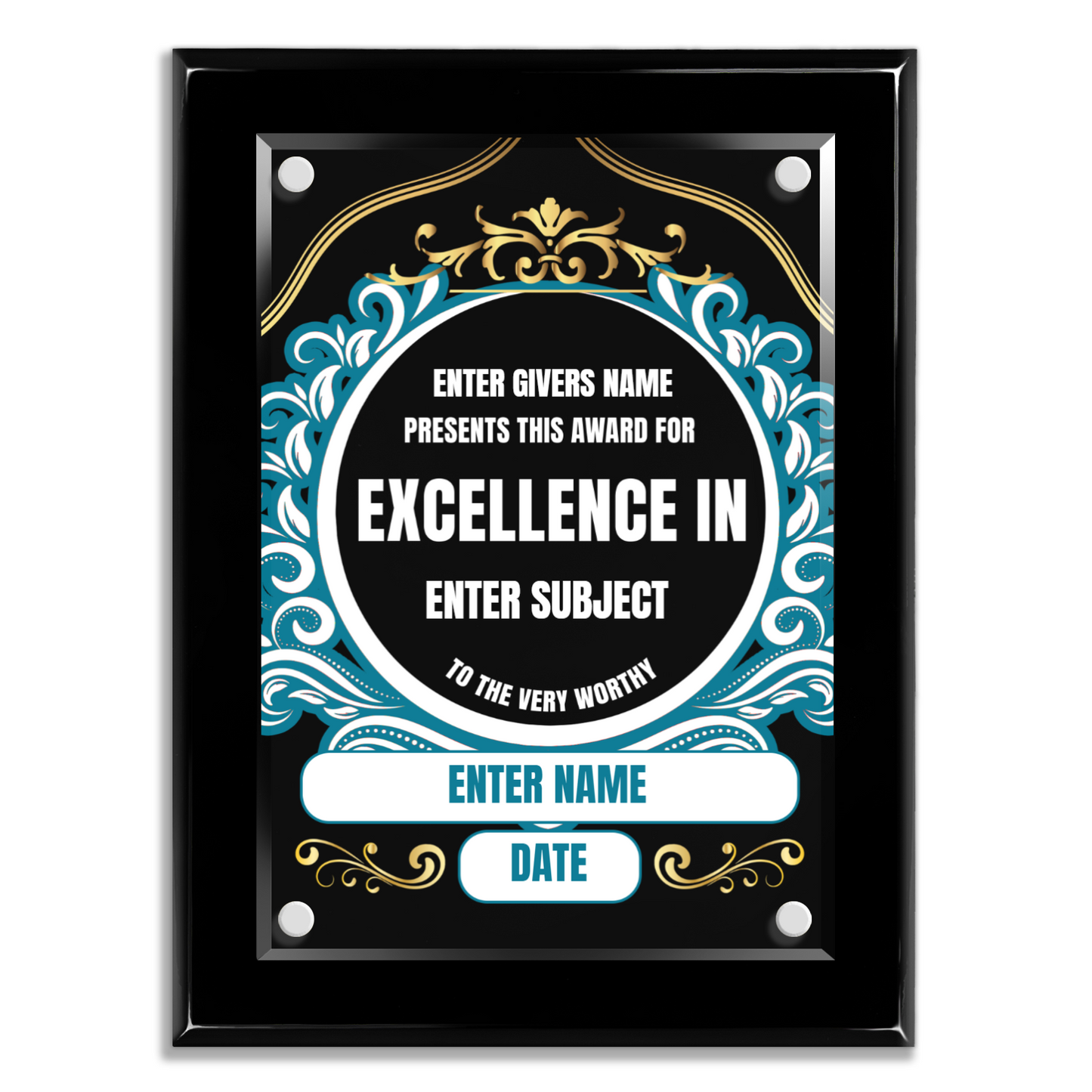 9" x 12" Excellence Award 3