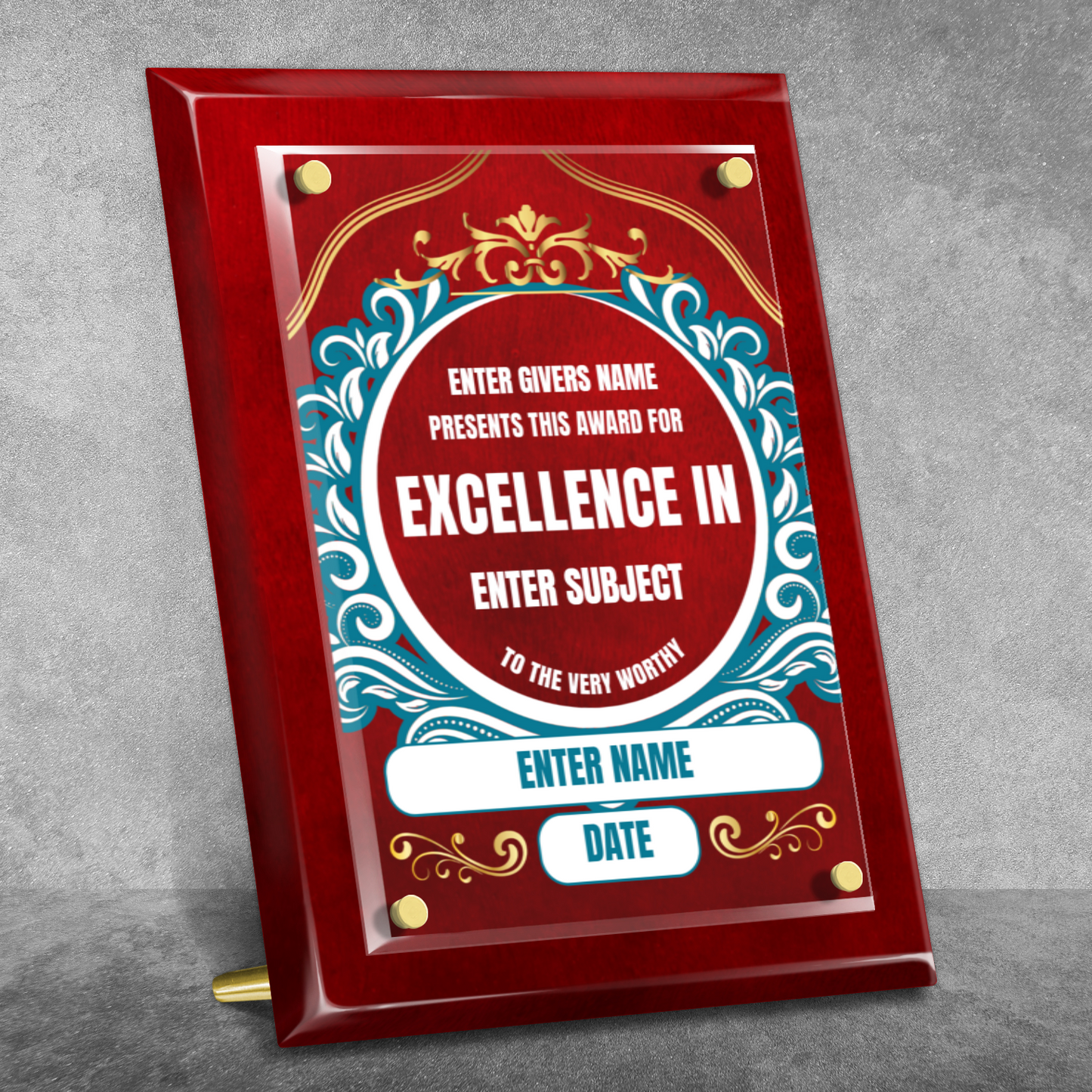 9" x 12" Excellence Award 3
