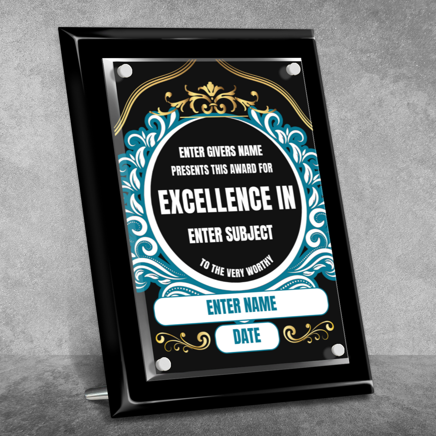 9" x 12" Excellence Award 3