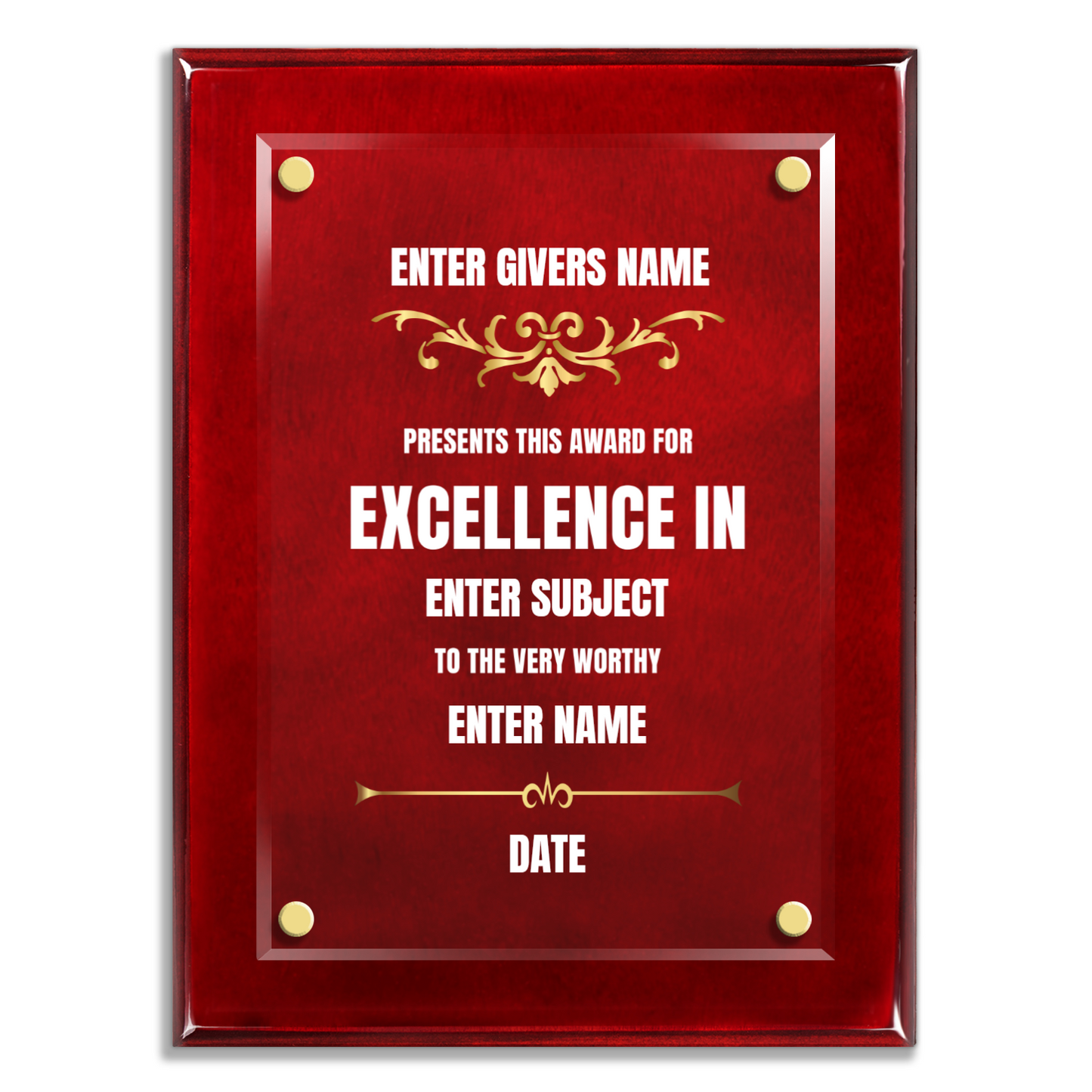 9" x 12" Excellence Award 4