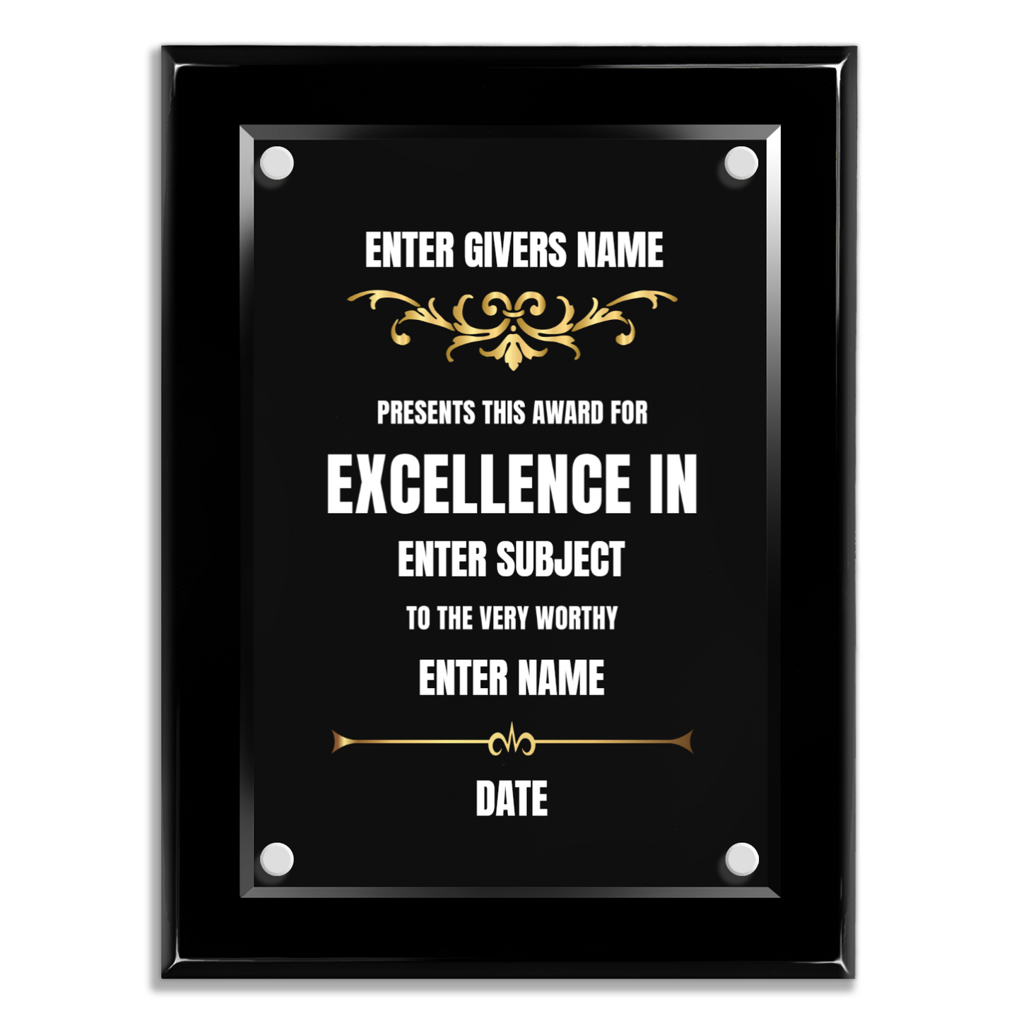 9" x 12" Excellence Award 4